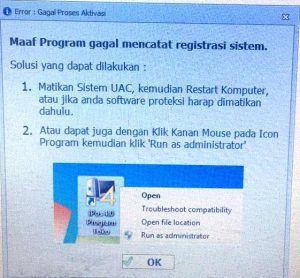 Cara Mengatasi Error Program Gagal Mencatat Registrasi System Cara Mengatasi Error Program Gagal Mencatat Registrasi System